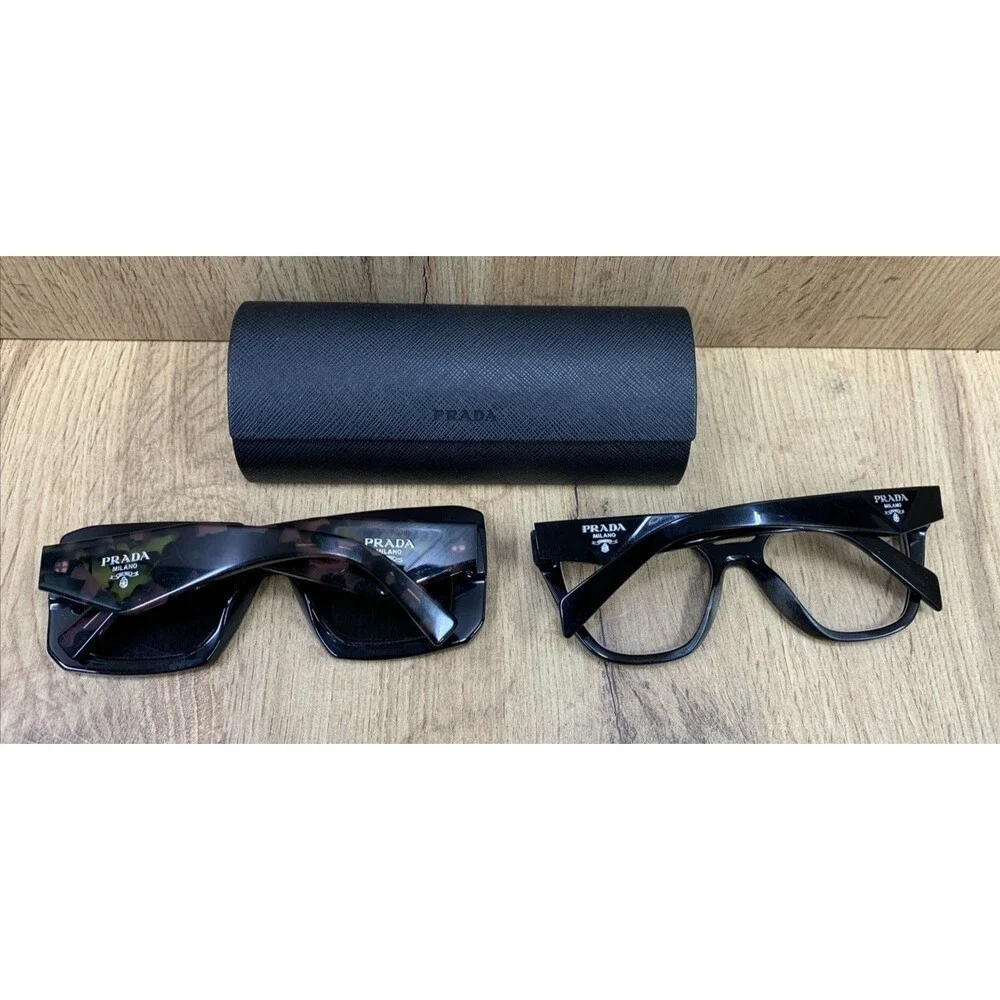 Prada Sunglasses & Eyeglasses Lot PR 23YS 51mm + VPR 20Z 52mm Italy Frames Only